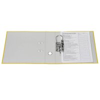 DONAU Klassik Ordner gelb Karton 7,5 cm DIN A4, 1 St.
