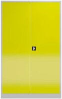 ClassiX Stahlschrank X-530376 zinkgelb, lichtgrau 4 Fachböden 120,0 x 42,0 x 194,5 cm, aufgebaut, 1 St.