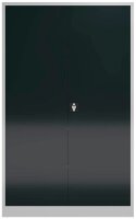ClassiX Stahlschrank X-530378 anthrazit, lichtgrau 4 Fachböden 120,0 x 42,0 x 194,5 cm, aufgebaut, 1 St.