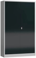 ClassiX Stahlschrank X-530378 anthrazit, lichtgrau 4 Fachböden 120,0 x 42,0 x 194,5 cm, aufgebaut, 1 St.