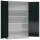 ClassiX Stahlschrank X-530378 anthrazit, lichtgrau 4 Fachböden 120,0 x 42,0 x 194,5 cm, aufgebaut, 1 St.
