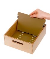 HAN Karteikasten DIN A5 für 900 Karteikarten braun ohne Deckel  ( 505-0 )