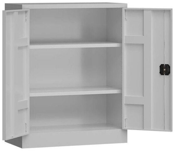 ClassiX Stahlschrank X-530310 lichtgrau 2 Fachböden 80,0 x 38,0 x 100,0 cm, aufgebaut, 1 St.