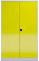 ClassiX Stahlschrank X-530386 zinkgelb, lichtgrau 4 Fachböden 120,0 x 60,0 x 194,5 cm, aufgebaut, 1 St.