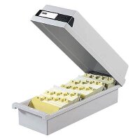 HAN Karteikasten DIN A7 für 1.300 Karteikarten grau...