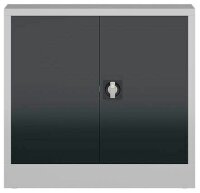 ClassiX Stahlschrank X-530308 anthrazit, lichtgrau 1 Fachboden 80,0 x 38,0 x 75,0 cm, aufgebaut, 1 St.