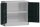 ClassiX Stahlschrank X-530308 anthrazit, lichtgrau 1 Fachboden 80,0 x 38,0 x 75,0 cm, aufgebaut, 1 St.