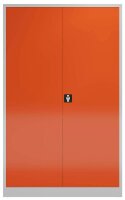 ClassiX Stahlschrank X-530384 feuerrot, lichtgrau 4 Fachböden 120,0 x 60,0 x 194,5 cm, aufgebaut, 1 St.