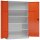 ClassiX Stahlschrank X-530384 feuerrot, lichtgrau 4 Fachböden 120,0 x 60,0 x 194,5 cm, aufgebaut, 1 St.
