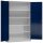ClassiX Stahlschrank X-530381 enzianblau, lichtgrau 4 Fachböden 120,0 x 60,0 x 194,5 cm, aufgebaut, 1 St.