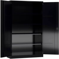 ClassiX Stahlschrank X-530389 tiefschwarz 4...