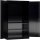 ClassiX Stahlschrank X-530389 tiefschwarz 4 Fachböden 120,0 x 60,0 x 194,5 cm, aufgebaut, 1 St.