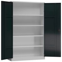 ClassiX Stahlschrank X-530388 anthrazit, lichtgrau 4...