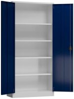 ClassiX Stahlschrank X-530351 enzianblau, lichtgrau 4...
