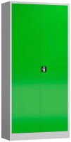 ClassiX Stahlschrank X-530355 lichtgrau, gelbgrün 4...