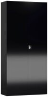 ClassiX Stahlschrank X-530359 tiefschwarz 4 Fachböden 92,0 x 50,0 x 194,5 cm, aufgebaut, 1 St.