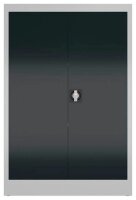 ClassiX Stahlschrank X-530298 anthrazit, lichtgrau 2 Fachböden 80,0 x 38,0 x 120,0 cm, aufgebaut, 1 St.