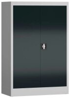 ClassiX Stahlschrank X-530298 anthrazit, lichtgrau 2 Fachböden 80,0 x 38,0 x 120,0 cm, aufgebaut, 1 St.