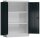 ClassiX Stahlschrank X-530298 anthrazit, lichtgrau 2 Fachböden 80,0 x 38,0 x 120,0 cm, aufgebaut, 1 St.