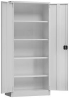 ClassiX Stahlschrank X-530330 lichtgrau 4 Fachböden...