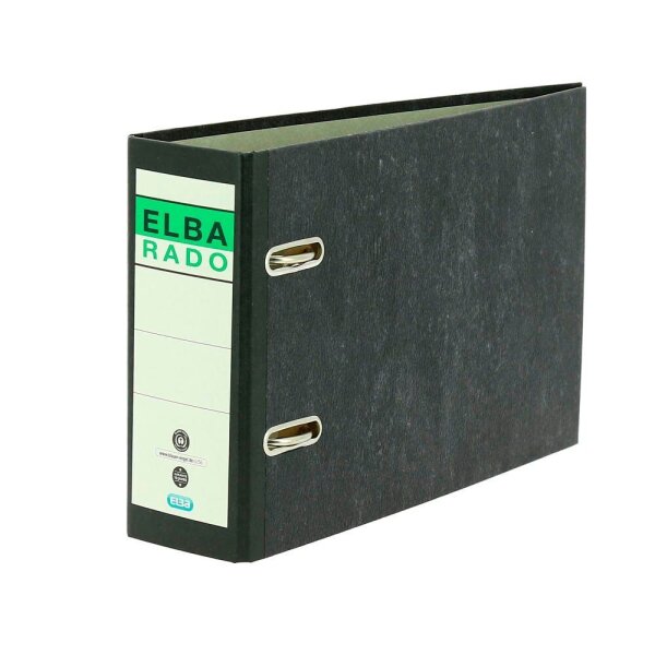 ELBA rado A5 quer Ordner schwarz marmoriert Karton 7,5 cm DIN A5 quer, 1 St.