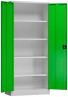 ClassiX Stahlschrank X-530335 lichtgrau, gelbgrün 4...
