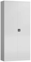ClassiX Stahlschrank X-530357 signalweiß 4 Fachböden 92,0 x 50,0 x 194,5 cm, aufgebaut, 1 St.