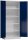 ClassiX Stahlschrank X-530331 enzianblau, lichtgrau 4 Fachböden 80,0 x 38,0 x 180,0 cm, aufgebaut, 1 St.
