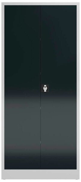 ClassiX Putzmittelschrank X-545528 anthrazit, lichtgrau 4 Fachböden 80,0 x 38,0 x 180,0 cm, aufgebaut, 1 St.