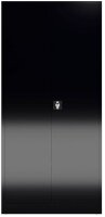 ClassiX Putzmittelschrank X-545549 tiefschwarz 4 Fachböden 92,0 x 42,0 x 194,5 cm, aufgebaut, 1 St.