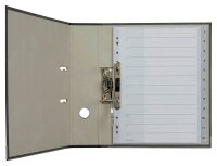 LEITZ Ordnerregister 1282 DIN A4 Vollformat, Überbreite 1-12 grau 12-teilig, 1 Satz