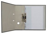 LEITZ Ordnerregister 1276 DIN A4 Vollformat, Überbreite blanko grau 15-teilig, 1 Satz