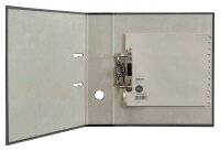 LEITZ Ordnerregister 1230 DIN A4 Halbformat, Überbreite Dez.-Jan. grau 12-teilig, 5 Satz