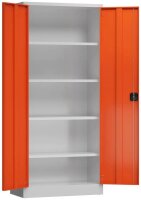 ClassiX Stahlschrank X-530334 feuerrot, lichtgrau 4...