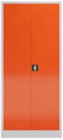 ClassiX Stahlschrank X-530334 feuerrot, lichtgrau 4 Fachböden 80,0 x 38,0 x 180,0 cm, aufgebaut, 1 St.
