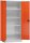 ClassiX Stahlschrank X-530334 feuerrot, lichtgrau 4 Fachböden 80,0 x 38,0 x 180,0 cm, aufgebaut, 1 St.