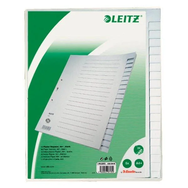 LEITZ Ordnerregister 1220 DIN A4 Vollformat,...