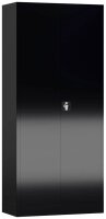 ClassiX Stahlschrank X-530339 tiefschwarz 4 Fachböden 80,0 x 38,0 x 180,0 cm, aufgebaut, 1 St.
