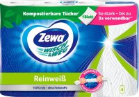 Zewa Küchenrollen WISCH&WEG Reinweiss 2-lagig, 4 Rollen