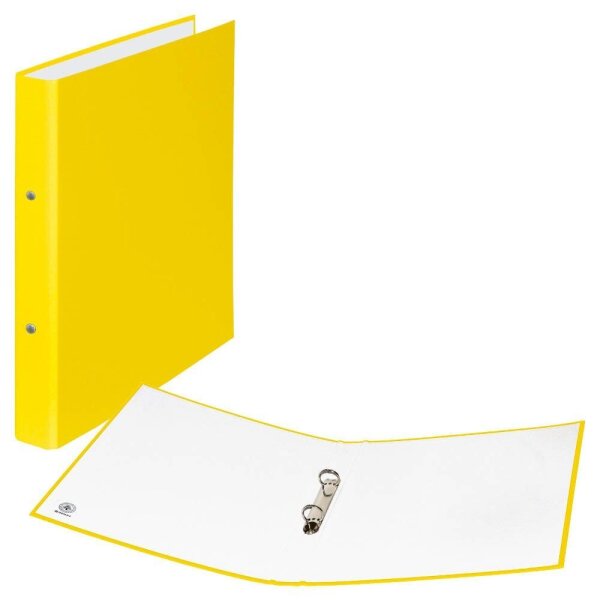 DONAU Ringbuch 2-Ringe gelb 2,5 cm DIN A4, 1 St.