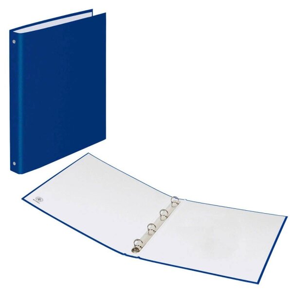 DONAU Ringbuch 4-Ringe blau 2,5 cm DIN A4, 1 St.