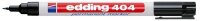 edding 404 Permanentmarker schwarz 0,75 mm, 10 St.