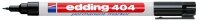 edding 404 Permanentmarker schwarz 0,75 mm, 10 St.