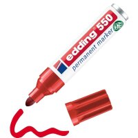 edding 550 Permanentmarker rot 3,0 - 4,0 mm, 1 St.