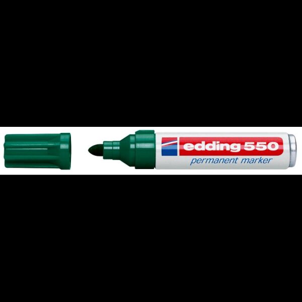 edding 550 Permanentmarker grün 3,0 - 4,0 mm, 1 St.