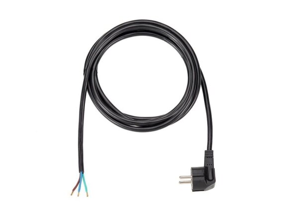 BACHMANN Aderendhülsen Netzkabel 2,0 m schwarz, 1 St.