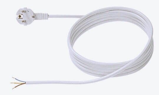 BACHMANN Aderendhülsen Netzkabel 3,0 m weiß, 1 St.