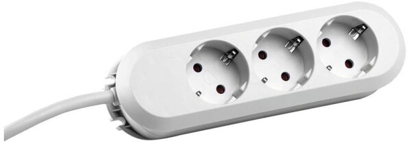 BACHMANN SMART 3-fach Steckdosenleiste 3,0 m weiß