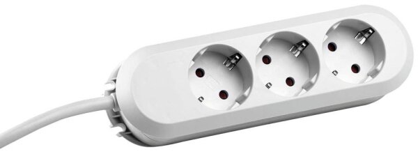 BACHMANN SMART 3-fach Steckdosenleiste 1,5 m weiß