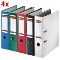 bene No1 POWER Ordner farbsortiert Kunststoff 8,0 cm DIN A4, 20 St.